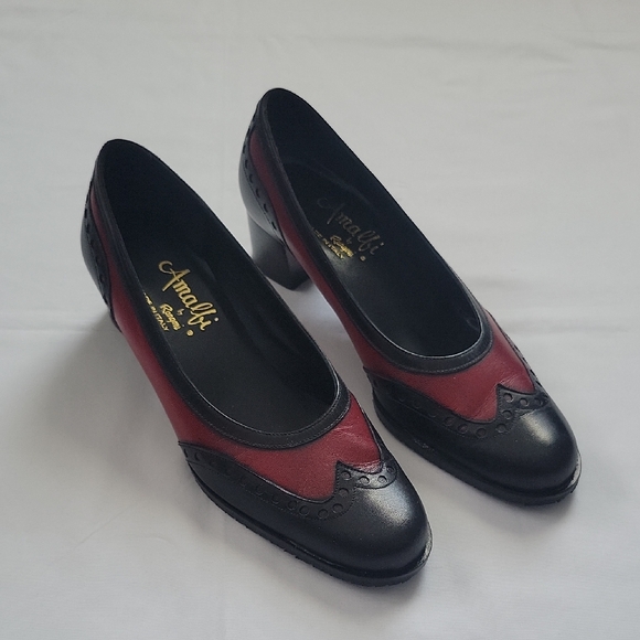 Amalfi Women's Black and Red Heels - Picture 1 of 8